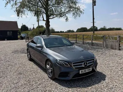 Used Mercedes E220 AMG line 194 HP (142 kW) 2018 Grey Sedan
