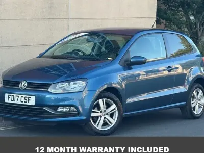 Used VW Polo Match 60 HP (44 kW) 2017 Blue Hatchback