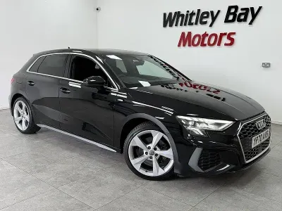 Used Audi A3 S-Line 110 HP (80 kW) 2020 Black Sedan