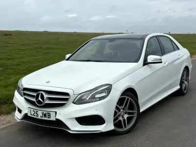 Begagnad Mercedes E250 AMG 2014 Vit Sedan
