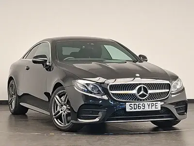 Used Mercedes E350 AMG line 299 HP (219 kW) 2019 Black Coupe