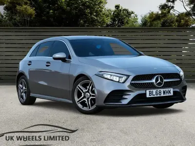 Used Mercedes A180 AMG line 114 HP (83 kW) 2018 Grey Hatchback
