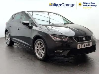 Used Seat Leon SE Dynamic 110 HP (80 kW) 2016 Black Hatchback