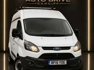 Used Ford Transit Custom 125 HP (91 kW) 2015 White Van