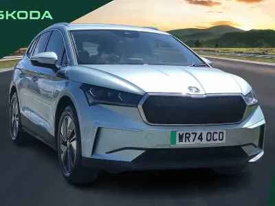 Used Skoda Enyaq iV 154 kW (210 HP) 2024 Arctic silver metallic SUV