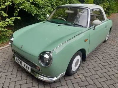 Used Nissan Figaro 2007 Green/cream Cabriolet