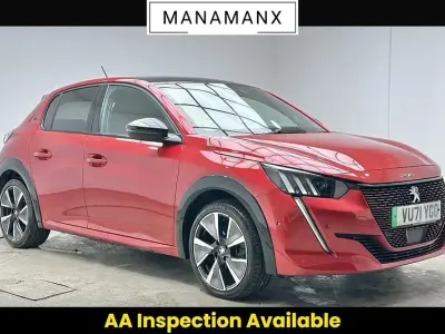 Second-hand Peugeot e-208 Premium 100 kW (136 CP) 2021 Roșu Hatchback