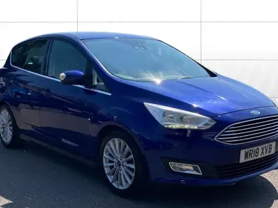 Used Ford C-MAX Titanium 125 HP (91 kW) 2018 Blue MPV