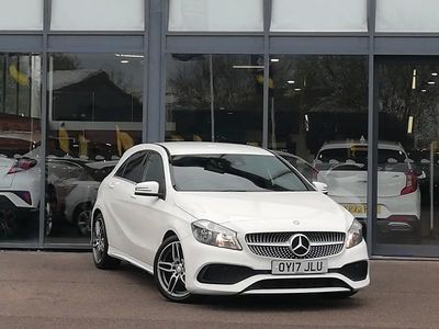 Used Mercedes A180 AMG line 109 HP (80 kW) 2017 White Hatchback
