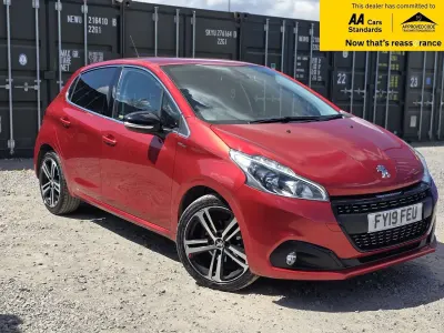 Used Peugeot 208 GT-line 110 HP (80 kW) 2019 Red Hatchback