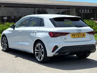 Used Audi A3 S-Line 116 HP (85 kW) 2025 White Hatchback