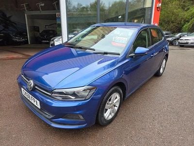 Used VW Polo SE 75 HP (55 kW) 2018 Blue Hatchback
