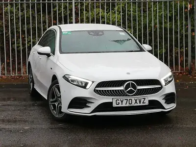 Used Mercedes A250 AMG Line Premium 218 HP (160 kW) 2021 White Sedan