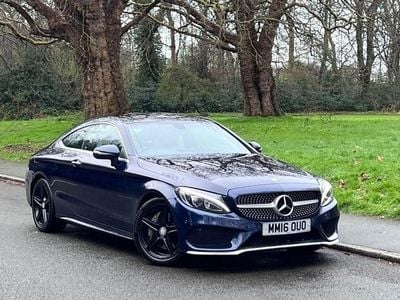 Begagnad Mercedes C250 AMG Line Premium 204 HK (150 kW) 2016 Blå Sportkupé