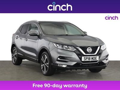 Grey Used 2018 Nissan Qashqai N-Connecta SUV | £13,099 (Fair price)