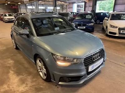 Used Audi A1 S-Line 120 HP (88 kW) 2011 Blue Hatchback