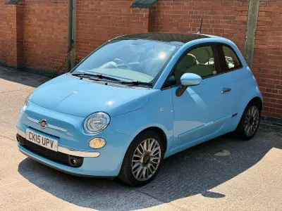 Used Fiat 500 Lounge 2015 Blue Hatchback