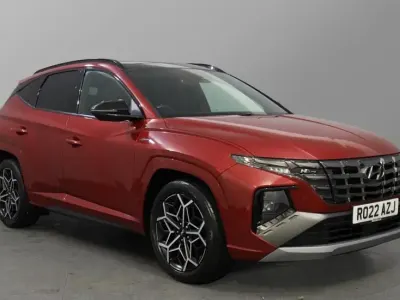 Used Hyundai Tucson N Line 150 HP (110 kW) 2022 Sunset red SUV