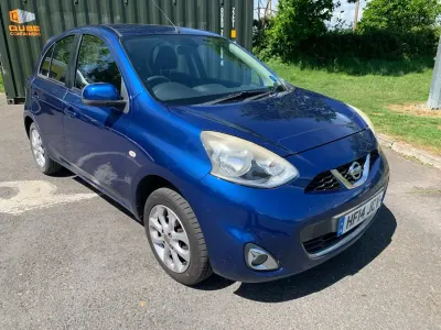 Używany Nissan Micra Acenta 80 KM (58 kW) 2014 Niebieski Hatchback