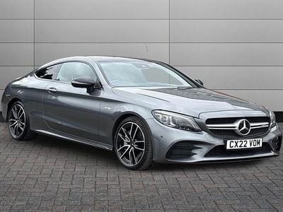 Begagnad Mercedes C43 AMG Premium Plus 390 HK (286 kW) 2022 Grå Sportkupé