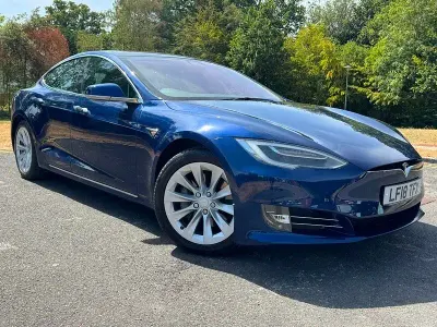 Used Tesla Model S 75 kW (102 HP) 2018 Blue Hatchback