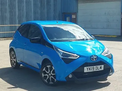 Used Toyota Aygo Trend 72 HP (52 kW) 2019 Blue Hatchback