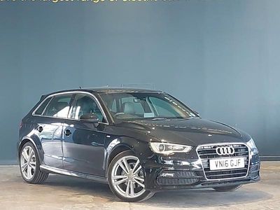 Used Audi A3 S-Line 150 HP (110 kW) 2016 Black Hatchback