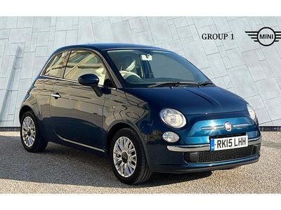 Used Fiat 500 Lounge 69 HP (50 kW) 2015 Blue Hatchback