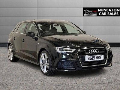 Used Audi A3 Sportback S-Line 150 HP (110 kW) 2019 Black Hatchback