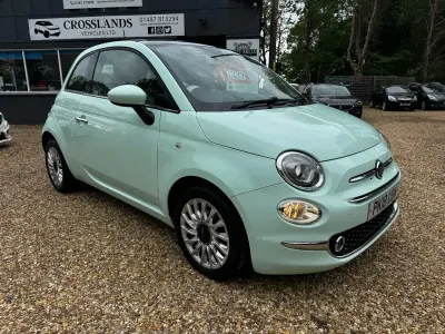 Używany Fiat 500 Lounge 69 KM (50 kW) 2018 Zielony Hatchback