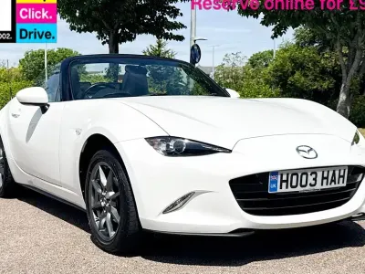 Used Mazda MX5 132 HP (97 kW) 2019 White Cabriolet