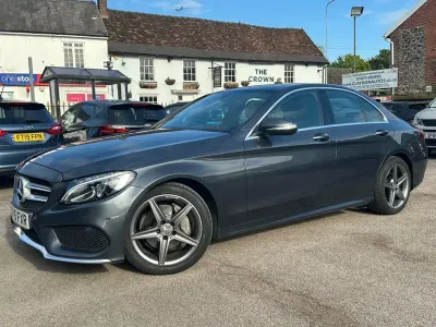 Używany Mercedes C220 AMG line 170 KM (125 kW) 2015 Szary Sedan/Limuzyna