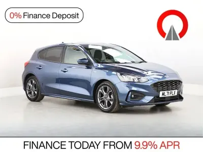 Begagnad Ford Focus ST-Line 125 HK (91 kW) 2021 Blå Halvkombi