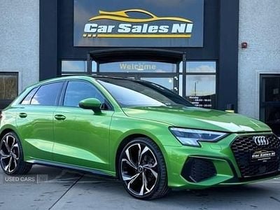 Used Audi A3 S-Line 150 HP (110 kW) 2021 Green Sedan