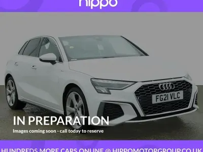 Used Audi A3 S-Line 150 HP (110 kW) 2021 White Sedan