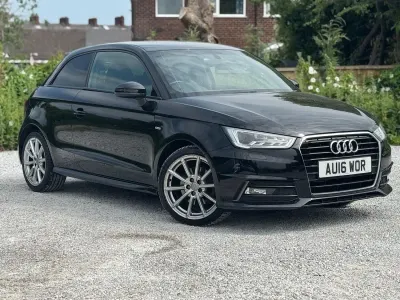 Used Audi A1 S-Line 116 HP (85 kW) 2016 Black Hatchback