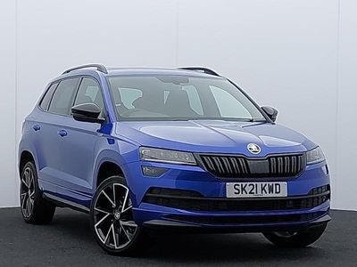 Used Skoda Karoq SportLine 150 HP (110 kW) 2021 Blue SUV