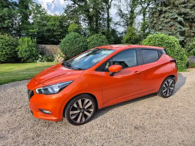 Used Nissan Micra Tekna 90 HP (66 kW) 2018 Orange Hatchback