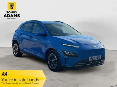 Used Hyundai Kona Premium 100 kW (136 HP) 2021 Blue SUV