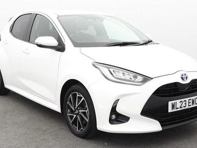 White Used 2023 Toyota Yaris Hybrid Design Hatchback | £16,499 (Good price)