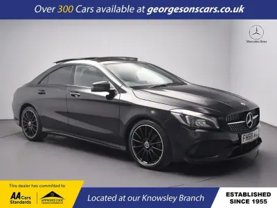 Begagnad Mercedes CLA200 AMG line 156 HK (114 kW) 2019 Svart Sportkupé