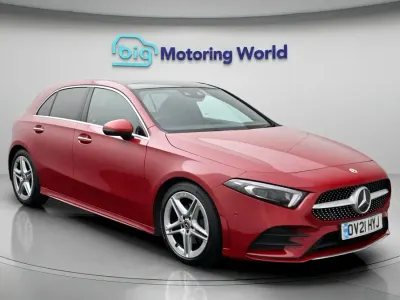 Usado Mercedes A200 AMG line 163 CV (119 kW) 2021 Rojo Utilitario