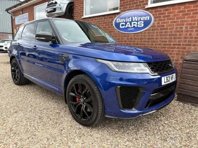 Used Land Rover Range Rover Sport SVR 575 HP (422 kW) 2021 Blue SUV