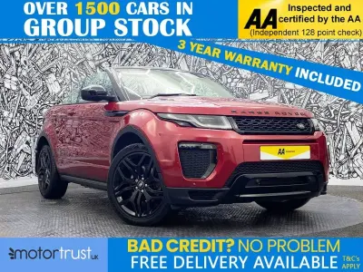 Used Land Rover Range Rover evoque HSE Dynamic 180 HP (132 kW) 2017 Red Cabriolet