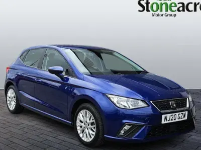 Used Seat Ibiza SE Technology 95 HP (69 kW) 2020 Blue Hatchback