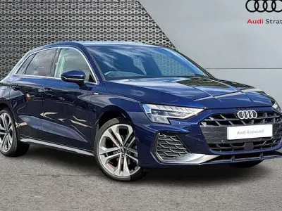 Used Audi A3 Sportback S-Line 150 HP (110 kW) 2025 Blue Hatchback