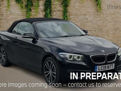 Used BMW 220 Sport Line 181 HP (133 kW) 2019 Black Cabriolet