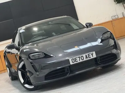 Used Porsche Taycan Performance Package 500 kW (680 HP) 2020 Grey Sedan