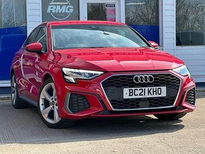 Used Audi A3 S-Line 110 HP (80 kW) 2021 Red Sedan