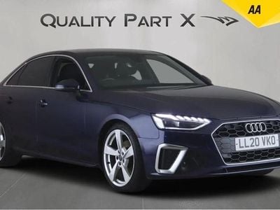 Used Audi A4 S-Line 163 HP (119 kW) 2020 Blue Sedan